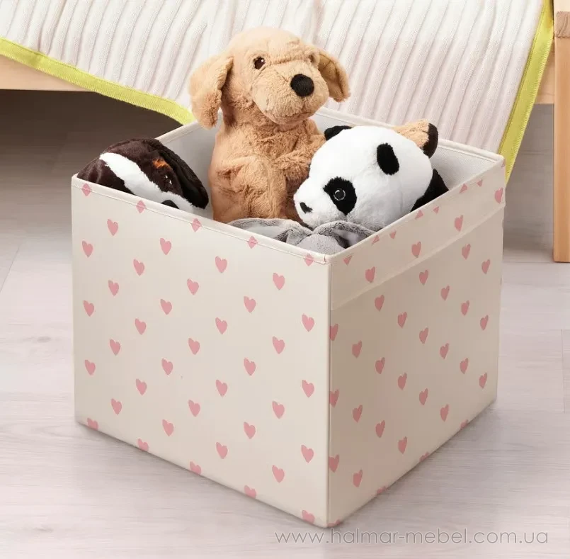 Коробка REGNBROMS IKEA принт сердце Коробка REGNBROMS IKEA принт сердце