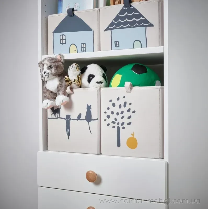Коробка BARNDRÖM IKEA бежевый домик Коробка BARNDRÖM IKEA бежевый домик