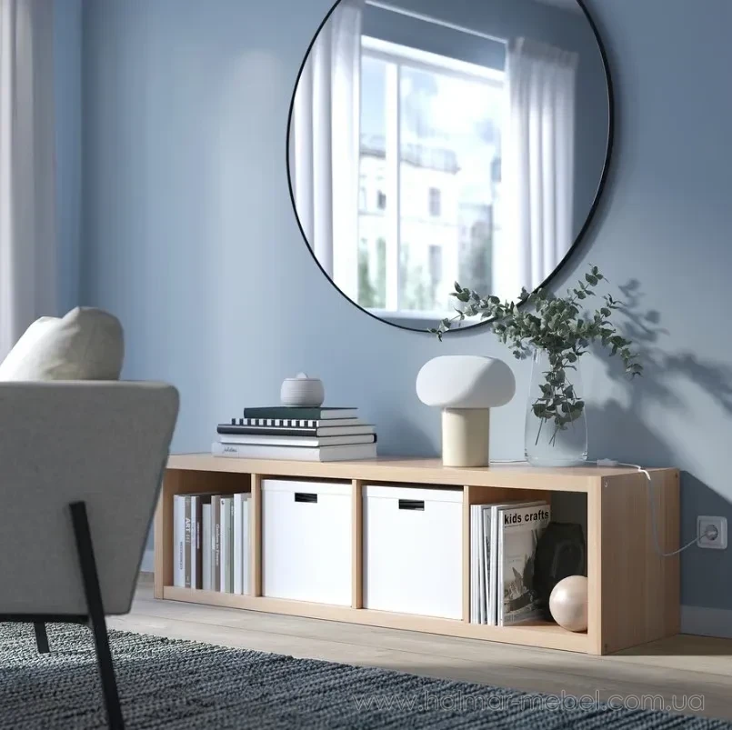 Стеллаж KALLAX 42x147 IKEA имитация дуба Стеллаж KALLAX 42x147 IKEA имитация дуба