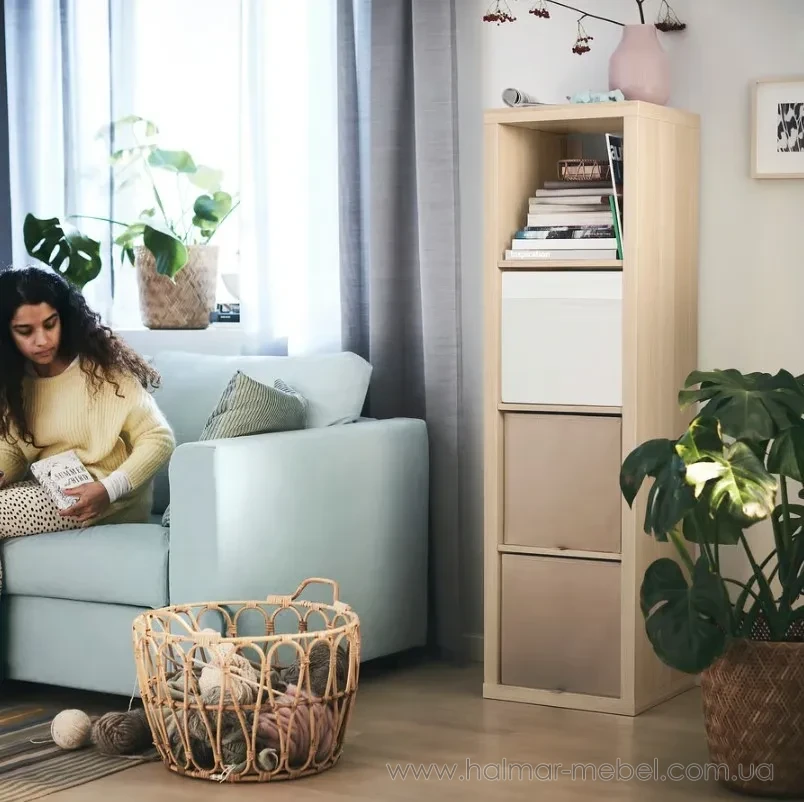 Стеллаж KALLAX 42x147 IKEA имитация дуба Стеллаж KALLAX 42x147 IKEA имитация дуба