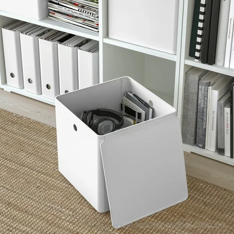 Контейнер з кришкою KUGGIS IKEA білий Контейнер з кришкою KUGGIS IKEA білий
