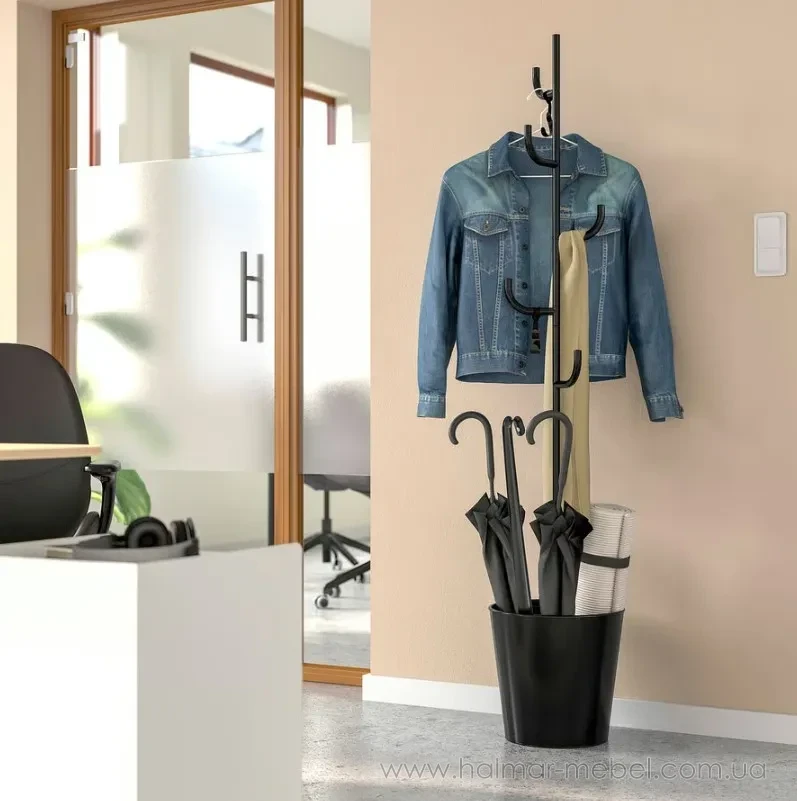 Вешалка стоячая ÄLGANÄS IKEA черный Вешалка стоячая ÄLGANÄS IKEA черный