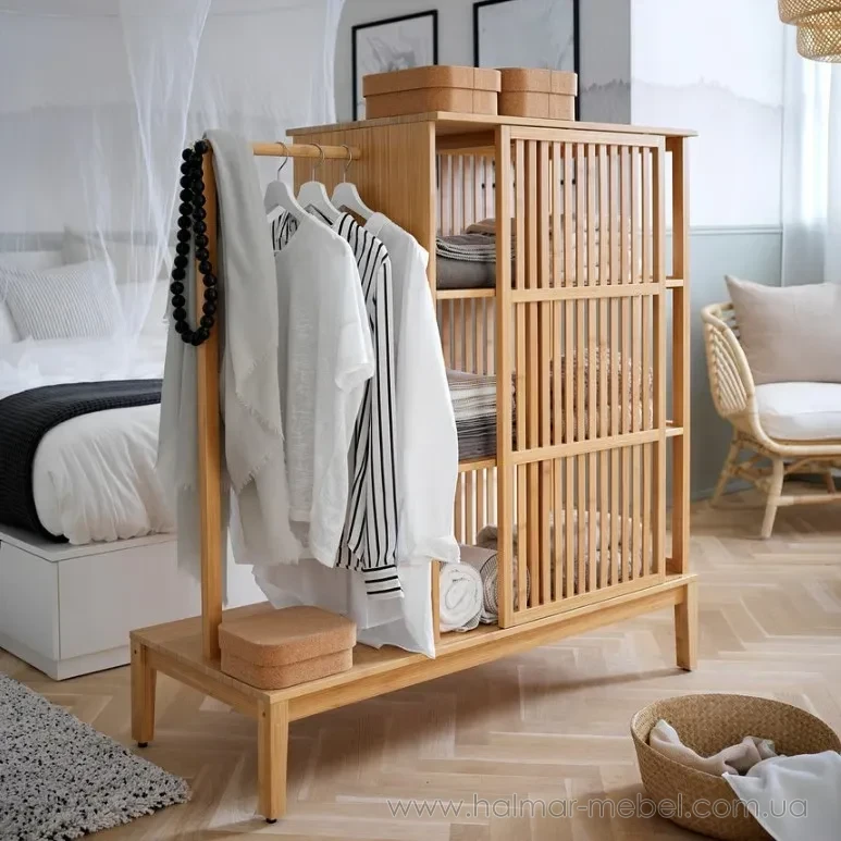 Шкаф открытый с раздвижными дверцами NORDKISA IKEA бамбук Шкаф открытый с раздвижными дверцами NORDKISA IKEA бамбук