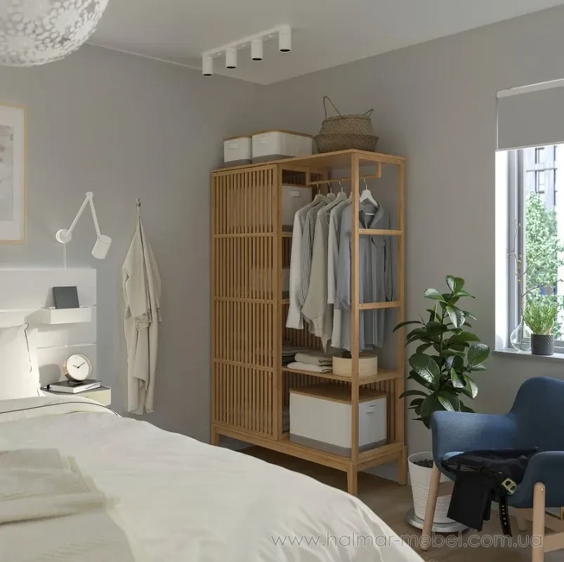 Шкаф открытый NORDKISA IKEA бамбук Шкаф открытый NORDKISA IKEA бамбук