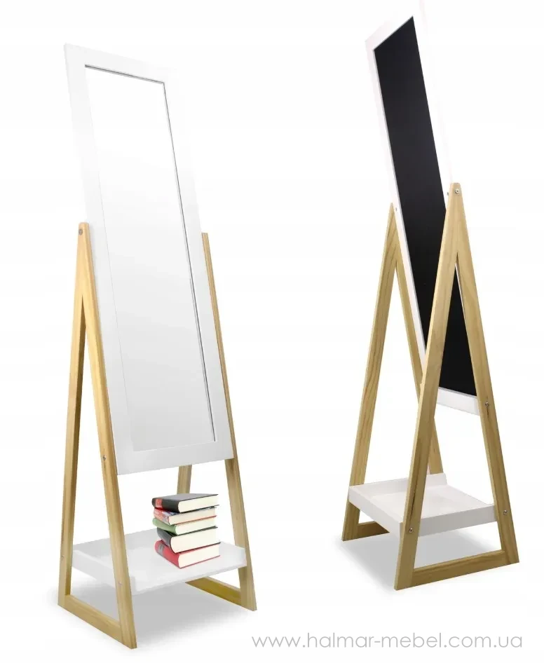 Зеркало напольное с полкой CHOMIK 40х150 деревянные ножки Зеркало напольное с полкой CHOMIK 40х150 деревянные ножки