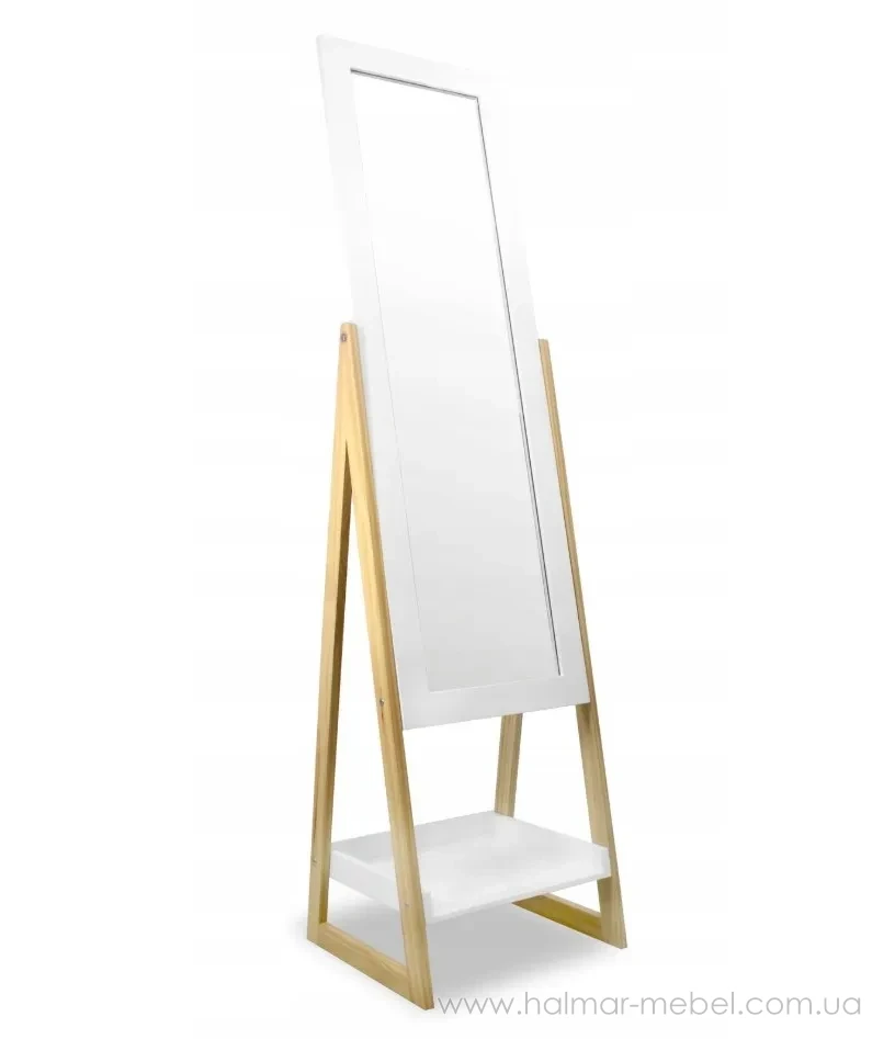 Зеркало напольное с полкой CHOMIK 40х150 деревянные ножки Зеркало напольное с полкой CHOMIK 40х150 деревянные ножки