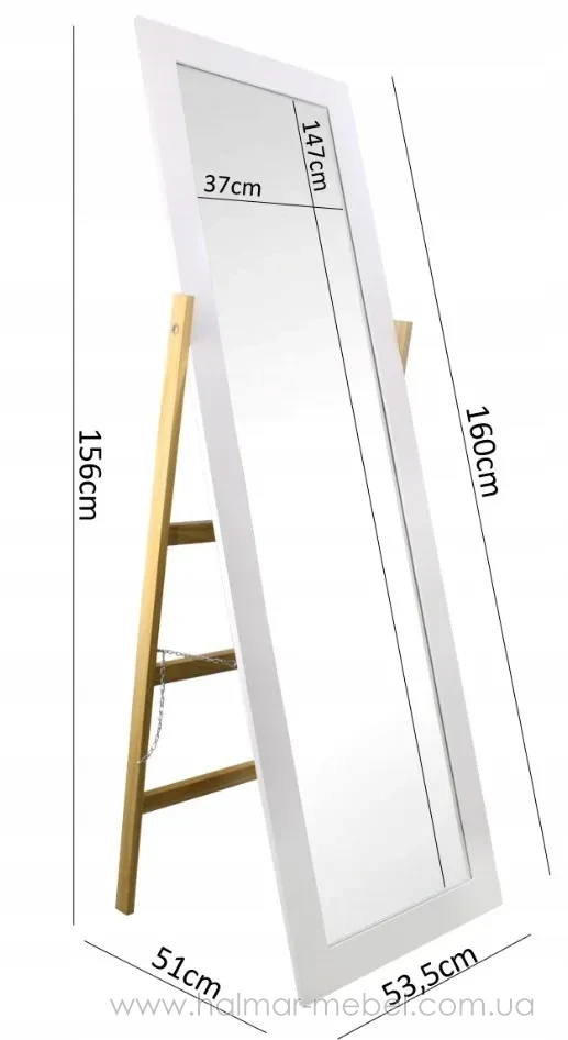 Зеркало напольное CHOMIK 54х157 деревянные ножки Зеркало напольное CHOMIK 54х157 деревянные ножки