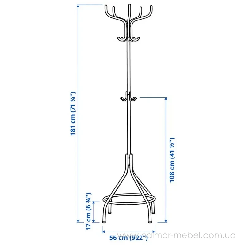 Вешалка напольная NIPÅSEN IKEA черный Вешалка напольная NIPÅSEN IKEA черный