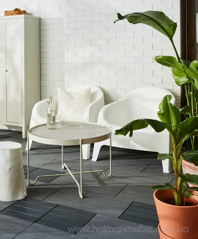 Стіл журнальний садовий KROKHOLMEN IKEA бежевий Стіл журнальний садовий KROKHOLMEN IKEA бежевий