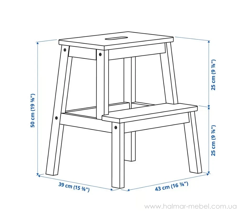 Табурет зі сходинкою BEKVÄM IKEA бук Табурет зі сходинкою BEKVÄM IKEA бук