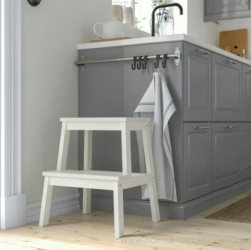 Табурет зі сходинкою BEKVÄM IKEA білий Табурет зі сходинкою BEKVÄM IKEA білий