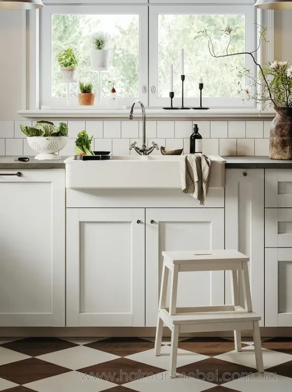 Табурет зі сходинкою BEKVÄM IKEA білий Табурет зі сходинкою BEKVÄM IKEA білий