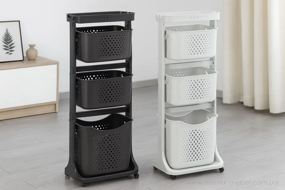 Візок CHOMIK з кошиками та полицею Візок CHOMIK з кошиками та полицею