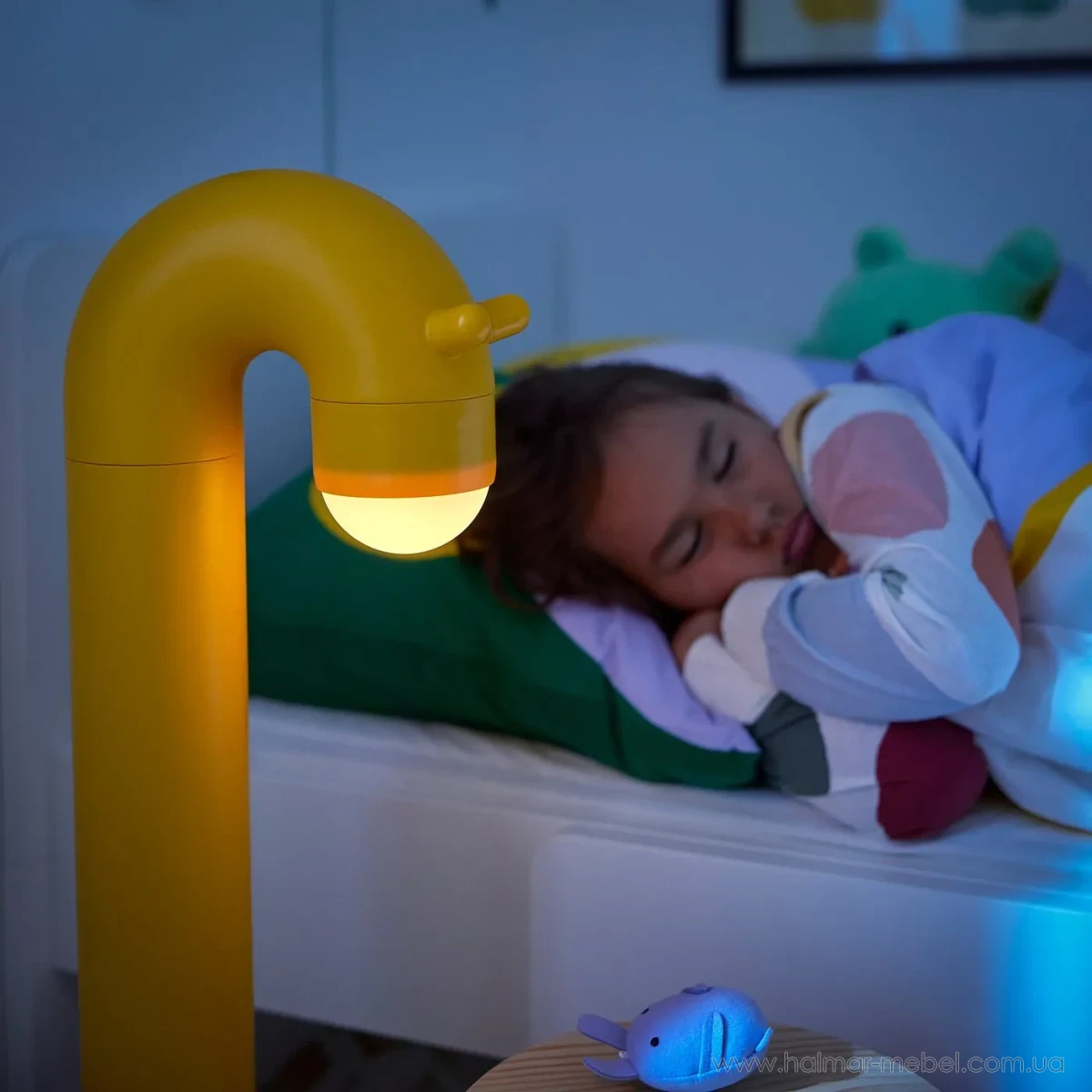 Напольная LED лампа для детской комнаты GREJSIMOJS IKEA жираф желтый Напольная LED лампа для детской комнаты GREJSIMOJS IKEA жираф желтый