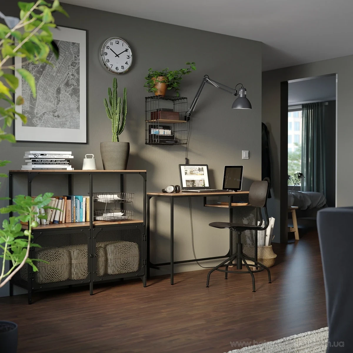 Стелаж FJÄLLBO IKEA 100х95 чорний Стелаж FJÄLLBO IKEA 100х95 чорний