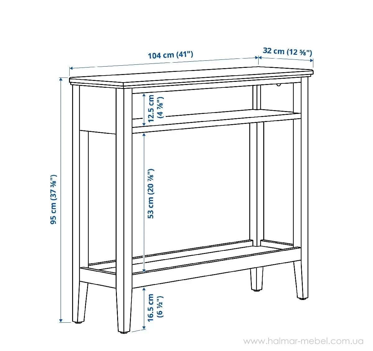 Консоль IDANÄS IKEA білий Консоль IDANÄS IKEA білий