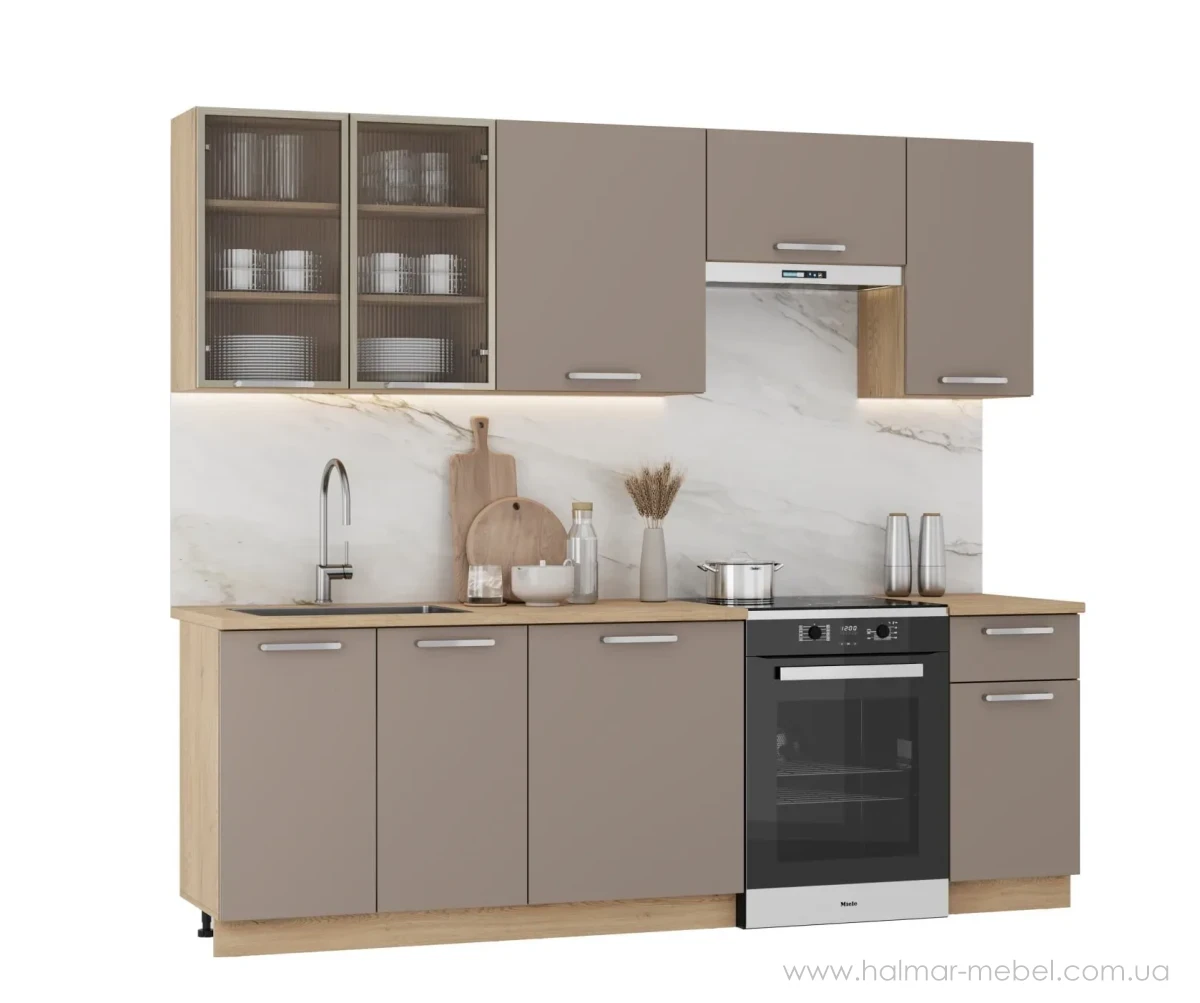 Кухня ALICANTE 240 HALMAR дуб кремона/бежевий Кухня ALICANTE 240 HALMAR дуб кремона/бежевий