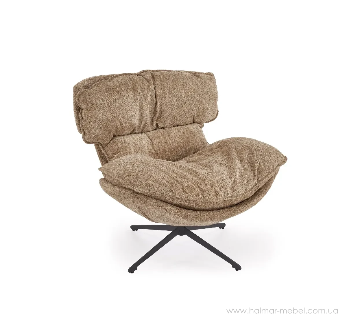 Крісло поворотне ROGER HALMAR коричневий Крісло поворотне ROGER HALMAR коричневий