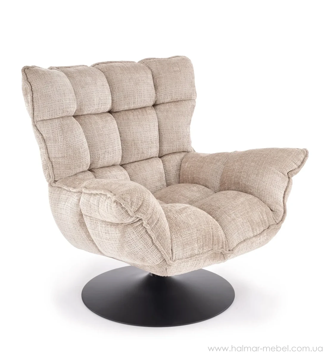 Крісло поворотне HAGEN HALMAR бежевий Крісло поворотне HAGEN HALMAR бежевий