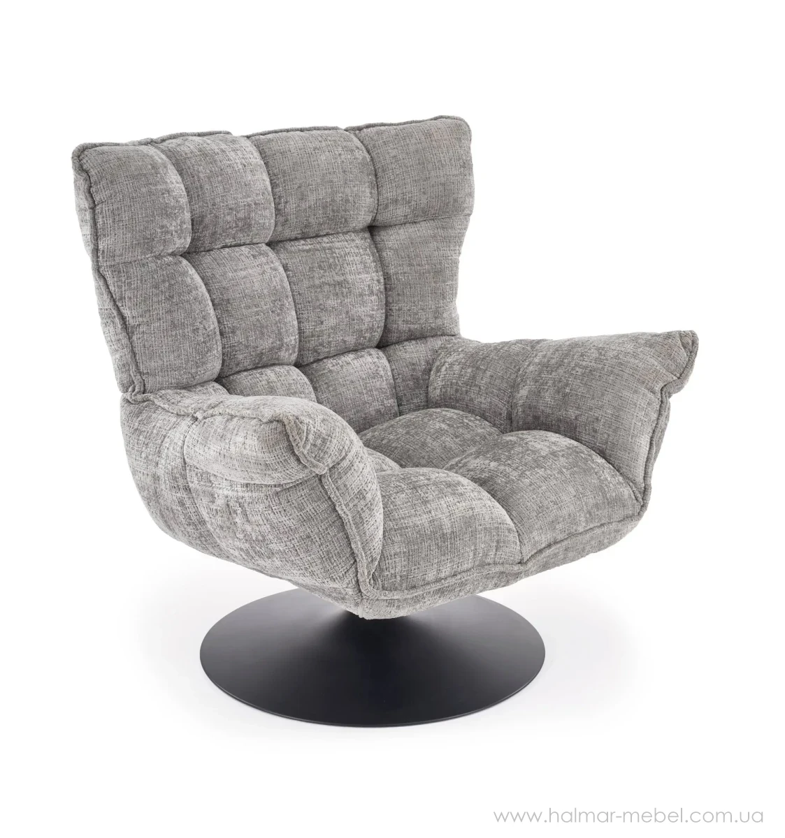 Крісло поворотне HAGEN HALMAR сірий Крісло поворотне HAGEN HALMAR сірий