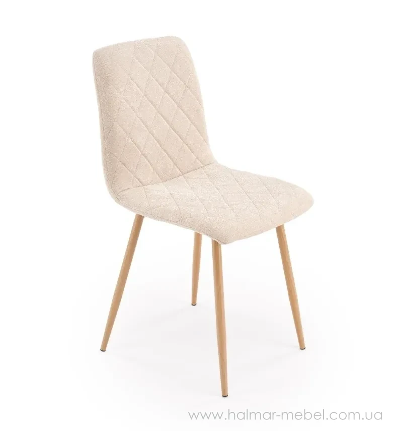 Стул K525 WDF HALMAR бежевый/натуральный Стул K525 WDF HALMAR бежевый/натуральный