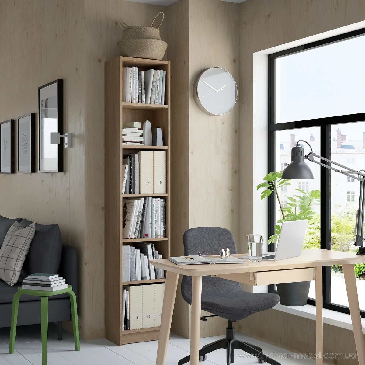 Стелаж BILLY IKEA 40x28x202 імітація дуба Стелаж BILLY IKEA 40x28x202 імітація дуба