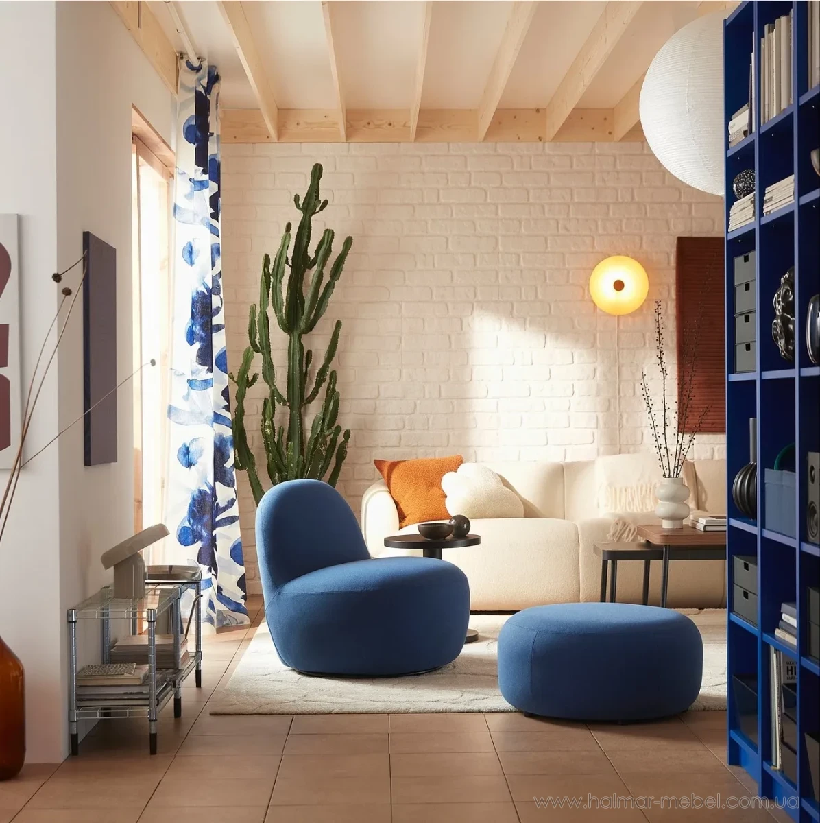 Пуф LILLESÄTER IKEA темно-синій Пуф LILLESÄTER IKEA темно-синій