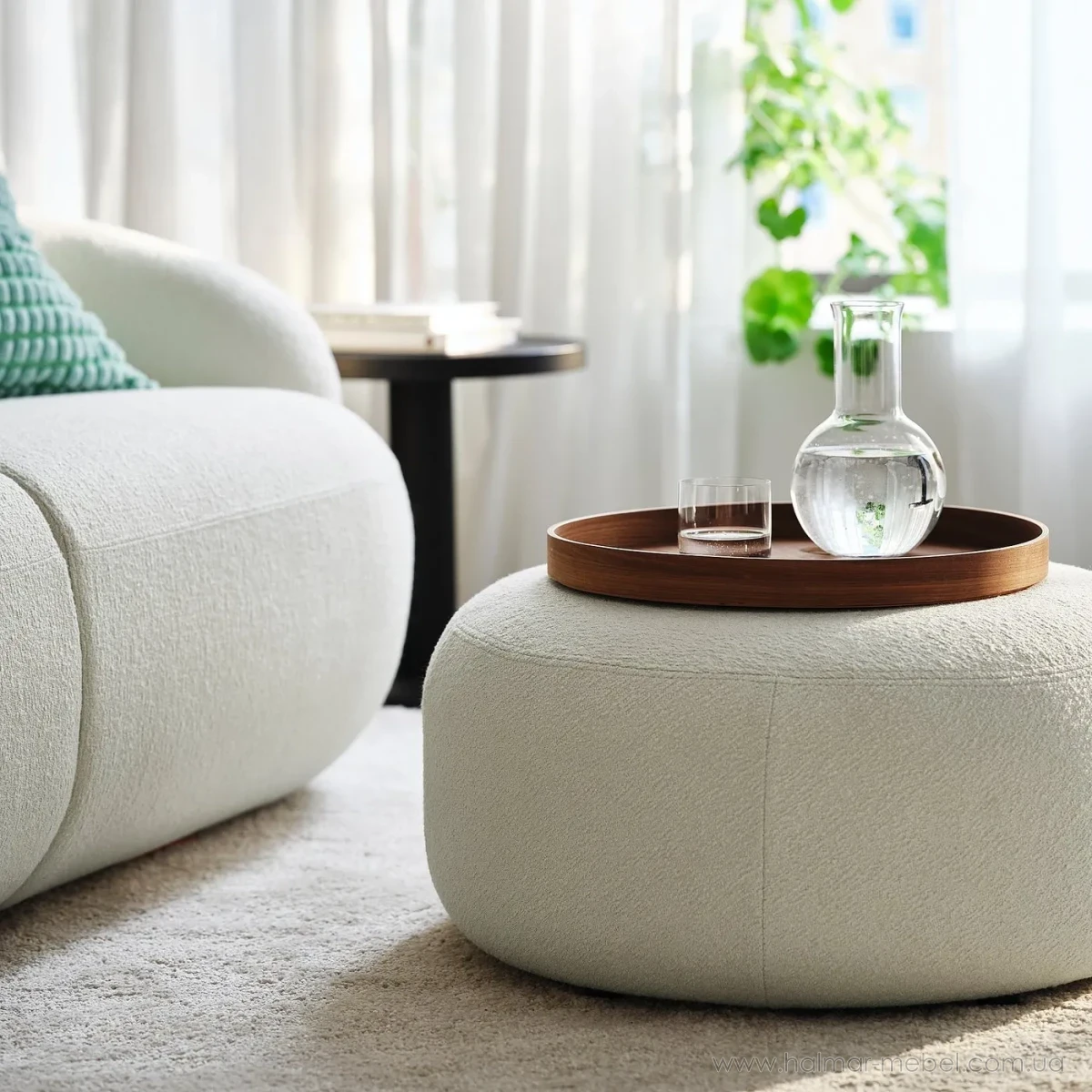 Пуф LILLESÄTER IKEA кремовий Пуф LILLESÄTER IKEA кремовий