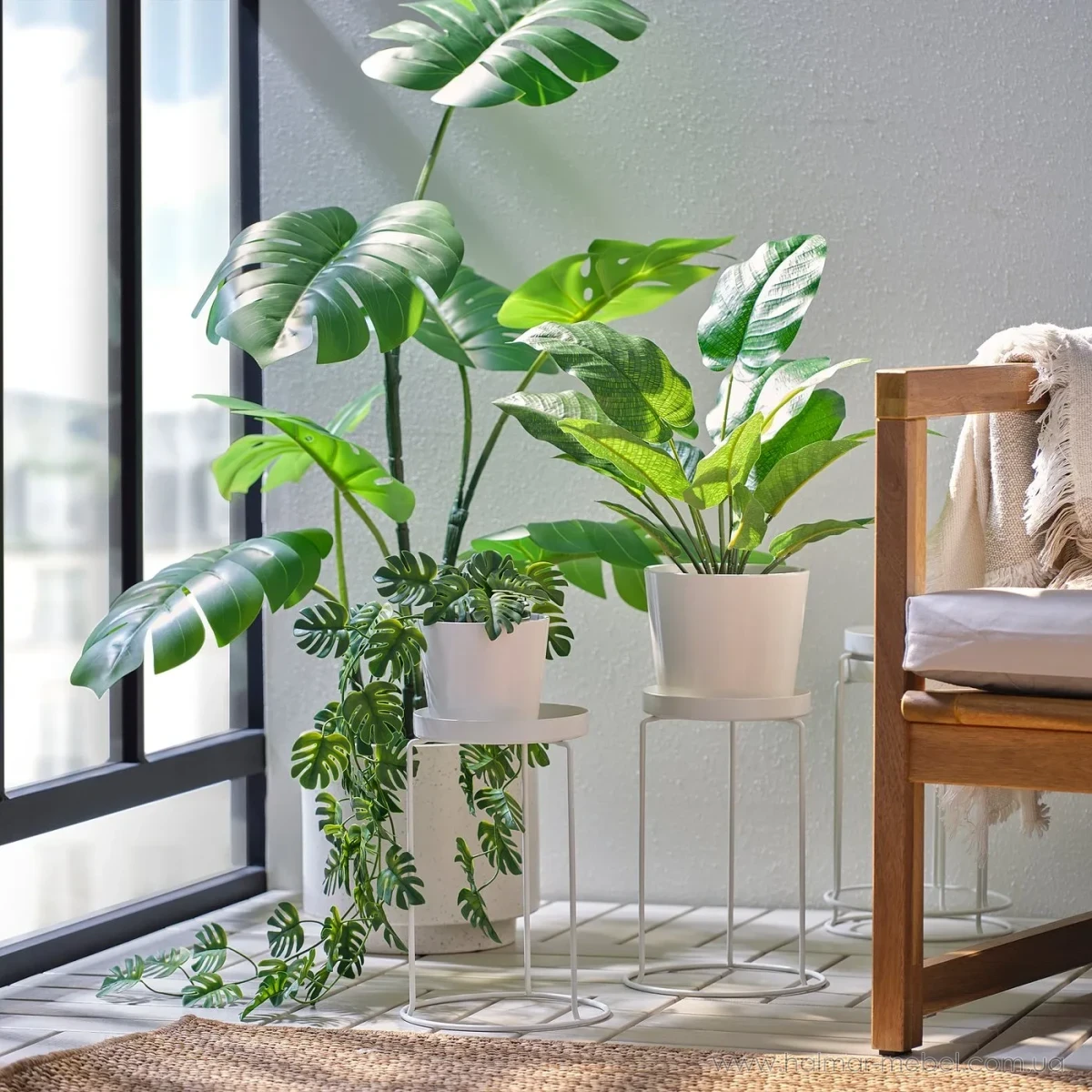 Підставка для квіткового горщика LÅNGNÄBB IKEA білий Підставка для квіткового горщика LÅNGNÄBB IKEA білий