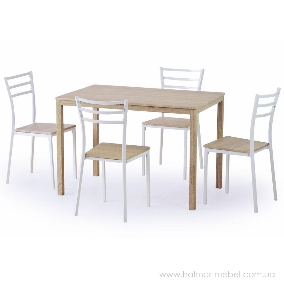 Комплект обеденный HALMAR стол и стулья AVANT