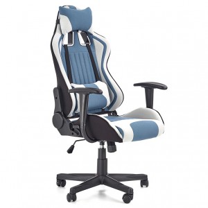Крісло офісне CAYMAN HALMAR світло-сірий / бірюзовий