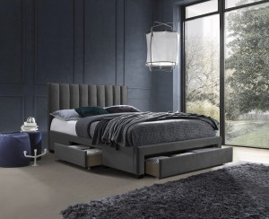 Кровать GRACE 160 HALMAR серый