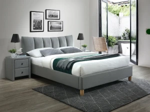 Кровать SANDY 2 160 HALMAR серый