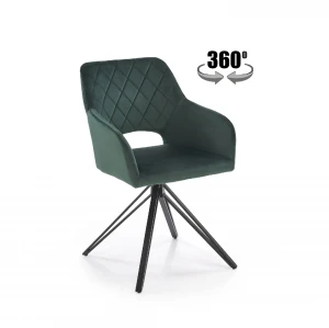 Кресло поворотное K535 Halmar темно-зеленый