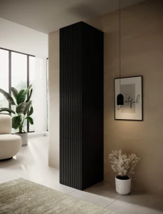 Шкаф с антресолью PAFOS 45 1D CAMA черный мат