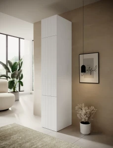 Шкаф с антресолью PAFOS 45 1D CAMA белый мат