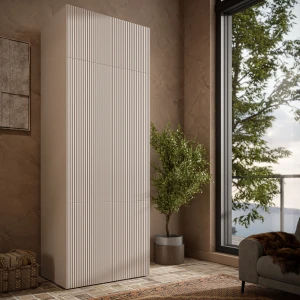 Шкаф с антресолью PAFOS 90 2D CAMA кашемир