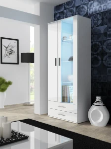 Витрина SOHO S6 CAMA белый мат/белый глянец