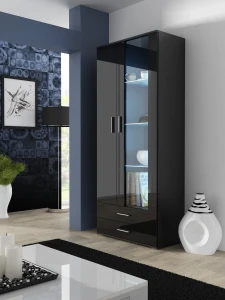 Витрина SOHO S6 CAMA черный мат/черный глянец