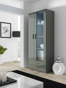 Витрина SOHO S6 CAMA серый мат/серый глянец