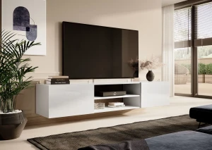 Тумба навесная RTV SLIDE K 200 CAMA белый мат/белый глянец