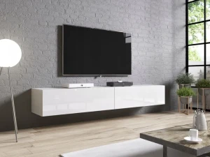 Тумба навесная RTV SLIDE 200 CAMA белый мат/белый глянец