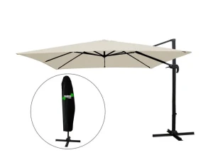Парасоля садова з чохлом Mini Roma 2.5х2.5 м GardenLine Chomik бежевий