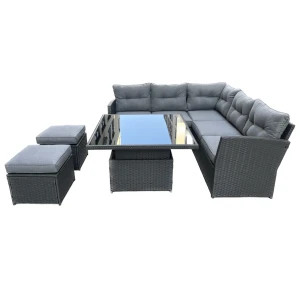 Комплект мебели садовый MARINNE II GardenLine Chomik серый