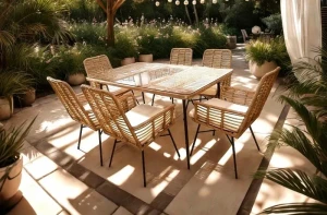 Комплект садовой мебели GardenLine Chomik ABI7466 коричневый