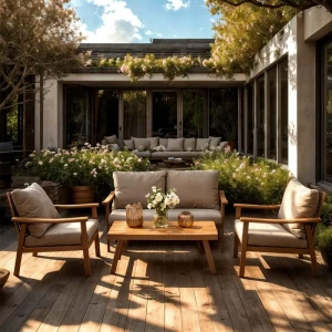 Комплект садових меблів Lublana GardenLine Chomik сірий