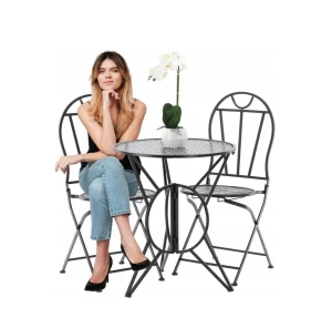 Комплект садових меблів Susan GardenLine Chomik GOM8244 чорний