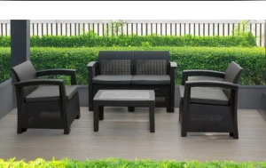 Комплект садовой мебели GardenLine Chomik ZUM6454 антрацит