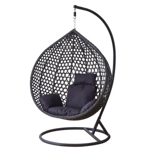 Кресло-кокон подвесное садовое XL GardenLine Chomik FAT0254 черный