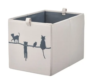 Коробка BARNDRÖM IKEA бежевый коты